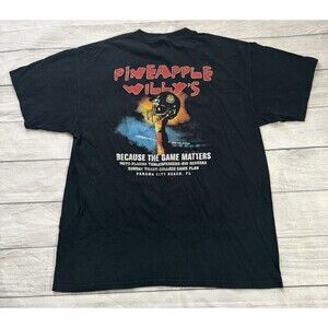 Vintage Y2K Pineapple Willys T Shirt Football Promo Size XL The Game Matters